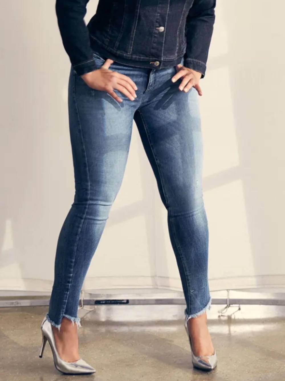 Ashley Graham x Marina Rinaldi Stretch Ankle Jeans | US 14 | Medium Wash | NWOT